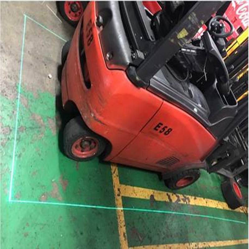 Lumina de siguranță cu stivuitor cu laser roșu sau verde pentru depozit